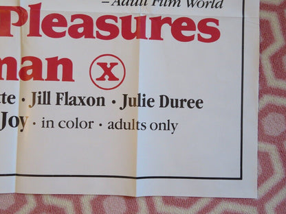 PRIVATE PLEASURES OF A WOMAN/Pleasures of a Woman FOLDED US ONE SHEET POSTER '83