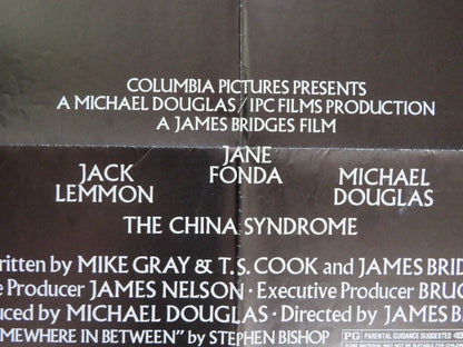 THE CHINA SYNDROME FOLDED US ONE SHEET POSTER JACK LEMMON JANE FONDA 1979