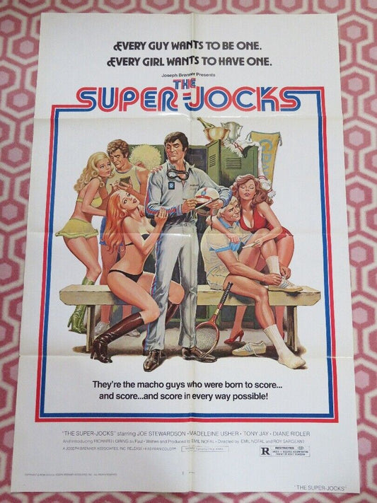 THE SUPER-JOCKS/ My Way FOLDED US ONE SHEET POSTER JOE STEWARDSON 1972