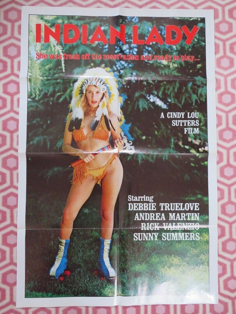 INDIAN LADY FOLDED US ONE SHEET POSTER CINDY LOU DEBBIE TRUELOVE 1981