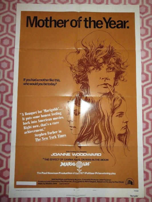 MARIGOLDS STYLE B / The Effect of Gamma Rays... FOLDED US ONE SHEET POSTER '72