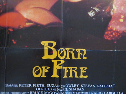 BORN OF FIRE  FOLDED US ONE SHEET POSTER PETER FIRTH SUZAN CROWLEY 1987