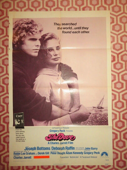 DOVE FOLDED US ONE SHEET POSTER J. BOTTOMS DEBORAH RAFFIN 1974