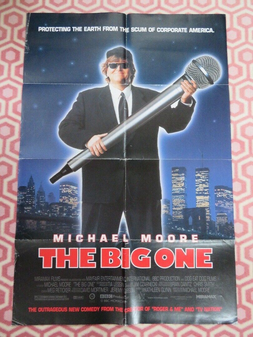 THE BIG ONE  FOLDED US ONE SHEET POSTER MICHAEL MOORE 1998