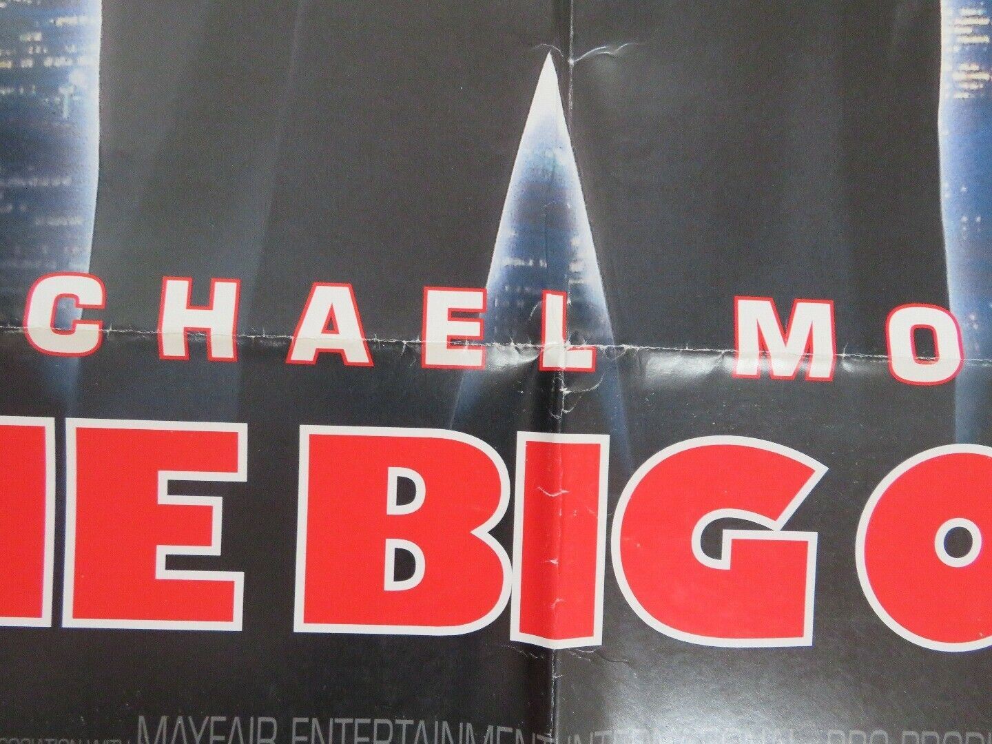 THE BIG ONE  FOLDED US ONE SHEET POSTER MICHAEL MOORE 1998