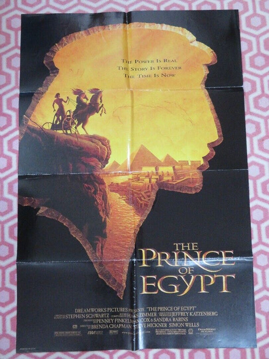 PRINCE OF EGYPT FOLDED US ONE SHEET POSTER VAL KILMER RALPH FIENNES 1998