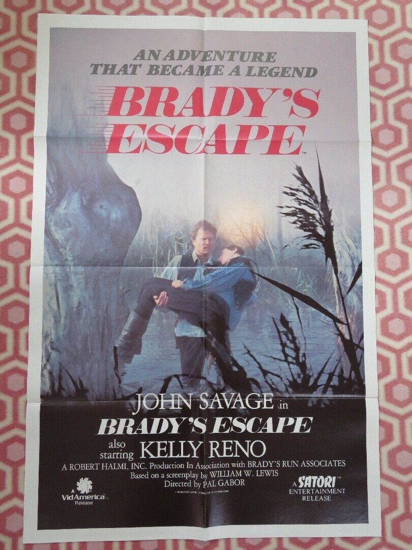 BRADY'S ESCAPE  FOLDED US ONE SHEET POSTER JOHN SAVAGE KELLY RENO 1983