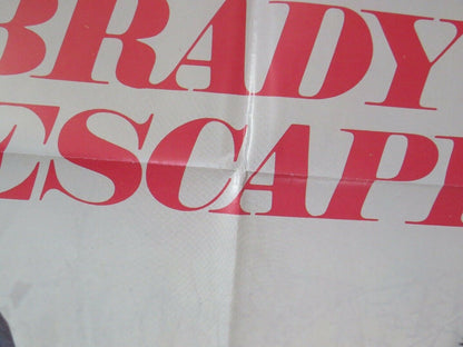 BRADY'S ESCAPE  FOLDED US ONE SHEET POSTER JOHN SAVAGE KELLY RENO 1983