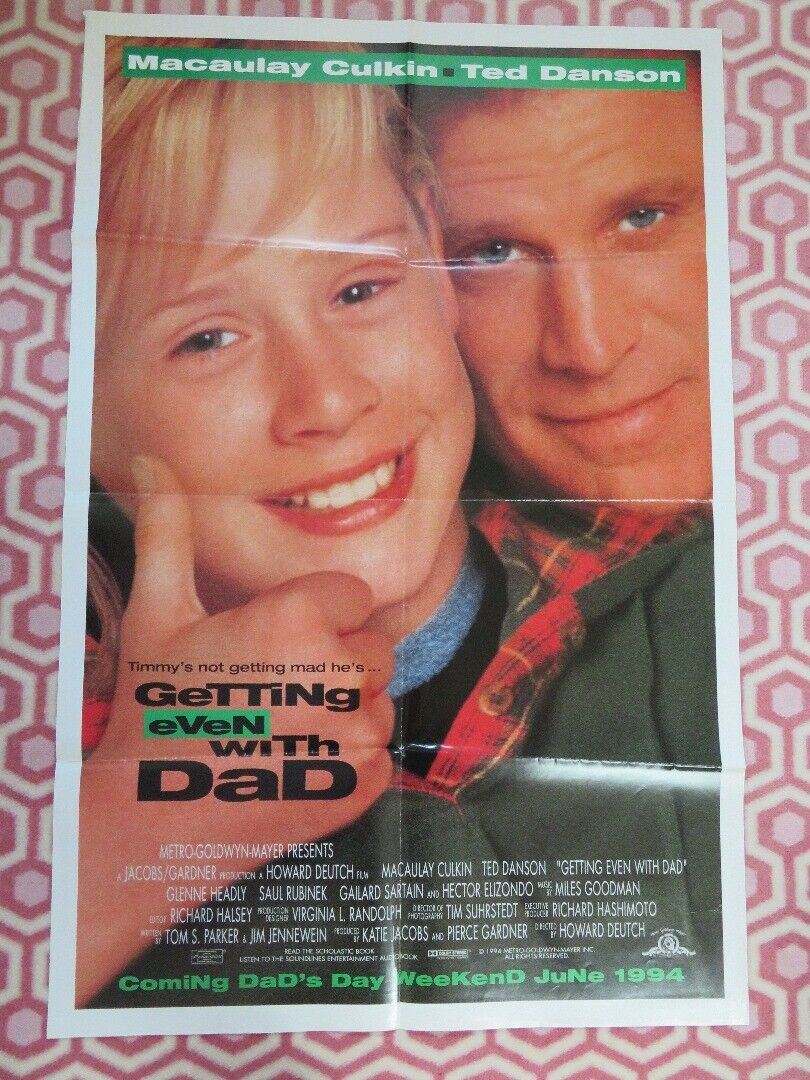 GETTING EVEN WITH DAD FOLDED US ONE SHEET POSTER MACAULAY CULKIN TED DANSON 1994