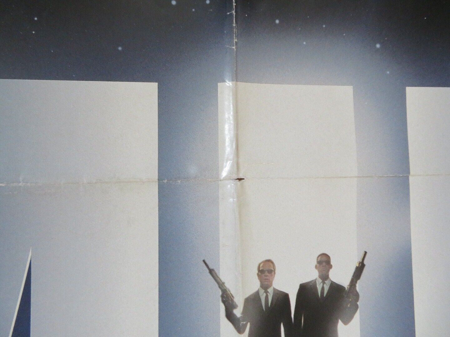 MEN IN BLACK SPANISH FOLDED US ONE SHEET POSTER WILL SMITH TOMMY LEE JONES 1997