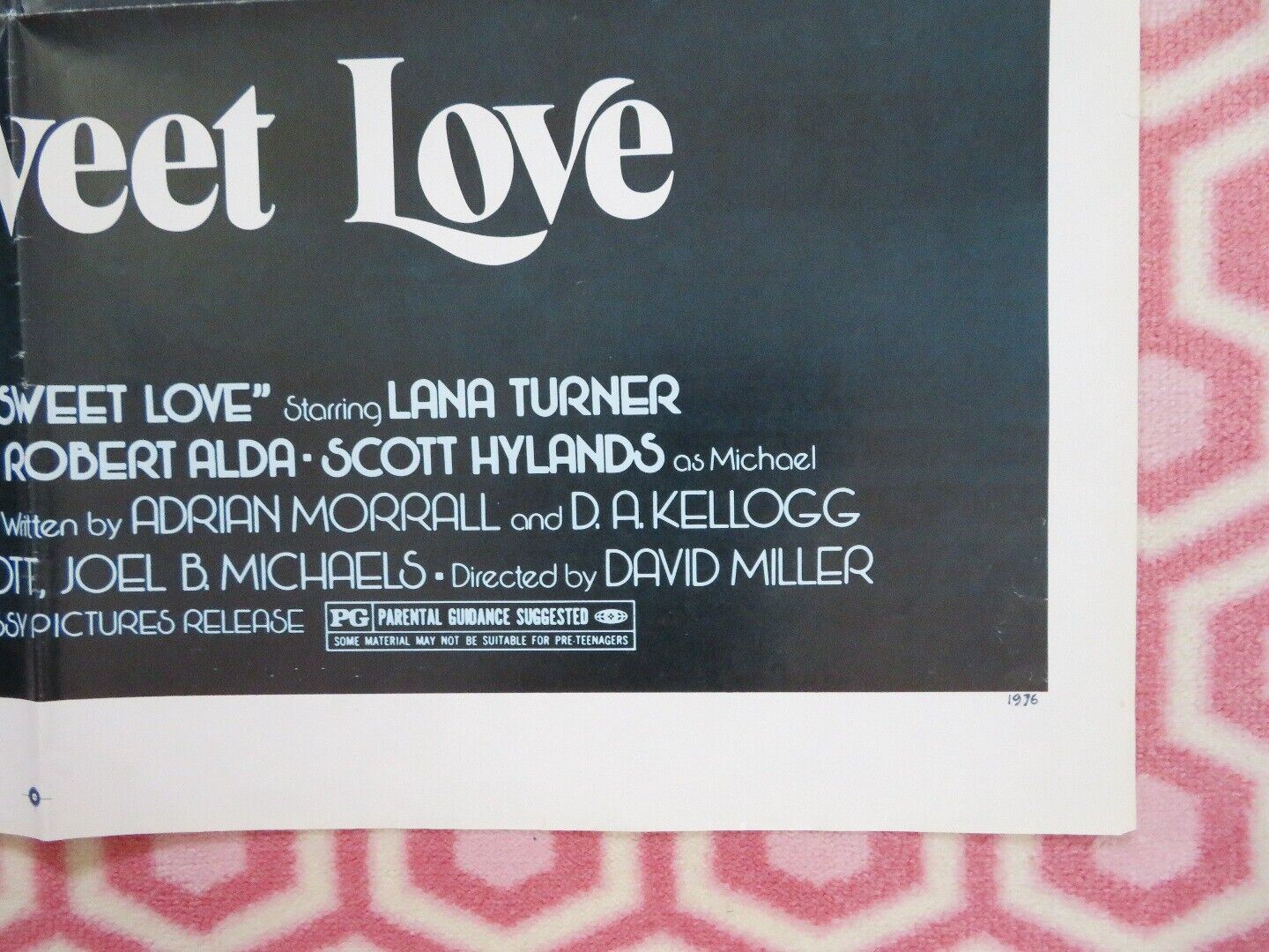 BITTERSWEET LOVE FOLDED US ONE SHEET POSTER LANA TURNER ROBERT LANSING 1976