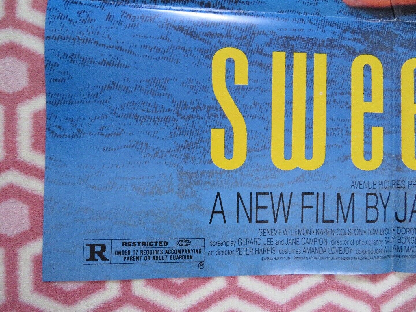 SWEETIE  FOLDED US ONE SHEET POSTER GENEVIEVE LEMON KAREN COLSTON 1990