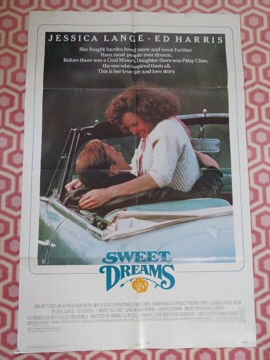 SWEET DREAMS FOLDED US ONE SHEET POSTER JESSICA LANGE ED HARRIS 1985