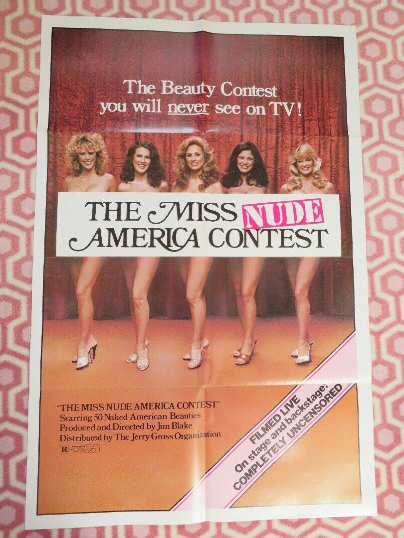 THE MISS NUDE AMERICA CONTEST FOLDED US ONE SHEET POSTER JIM BLAKE 1976