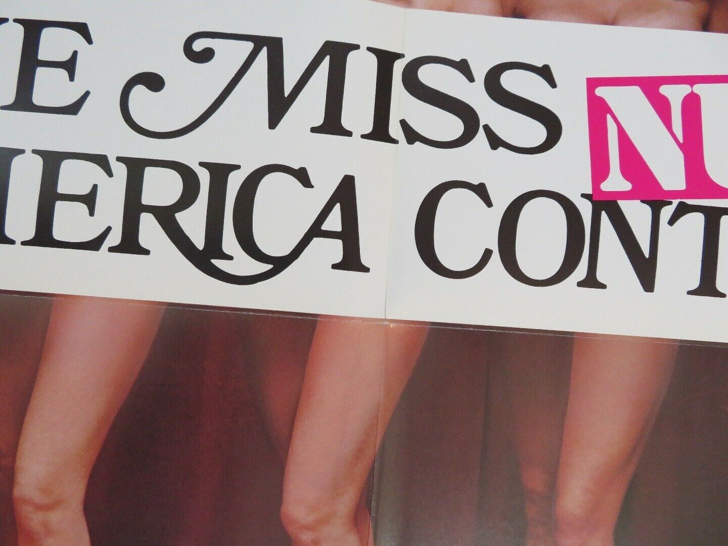 THE MISS NUDE AMERICA CONTEST FOLDED US ONE SHEET POSTER JIM BLAKE 1976