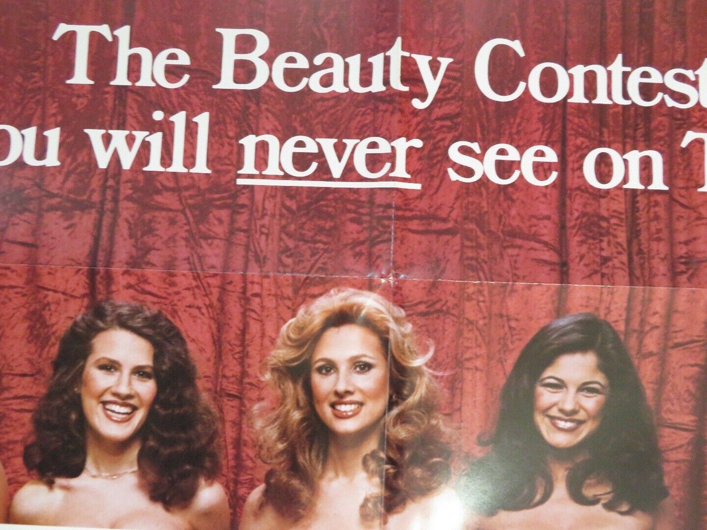 THE MISS NUDE AMERICA CONTEST FOLDED US ONE SHEET POSTER JIM BLAKE 1976