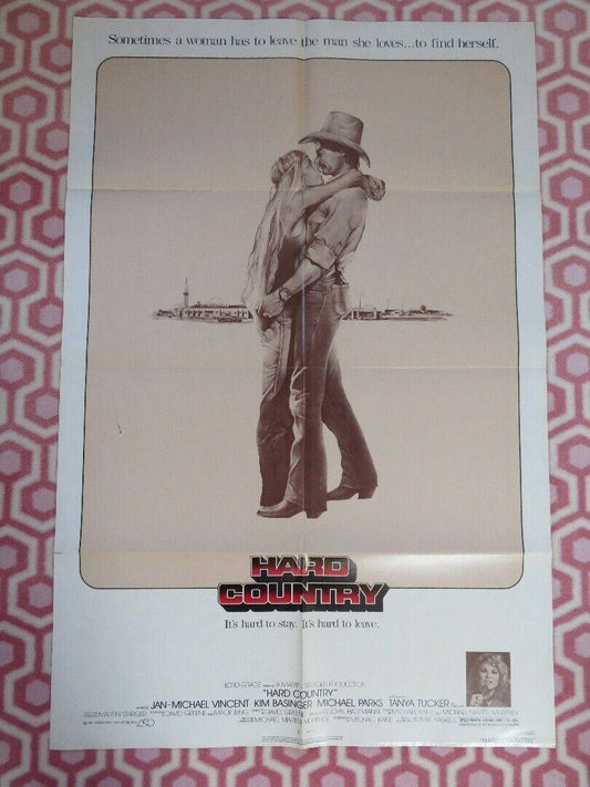 HARD COUNTRY FOLDED US ONE SHEET POSTER JAN-MICHAEL VINCENT 1981