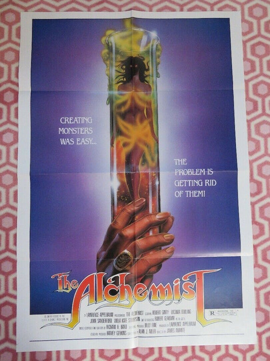 THE ALCHEMIST  FOLDED US ONE SHEET POSTER ROBERT GINTY 1985