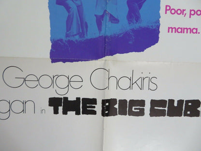 THE BIG CUBE FOLDED US ONE SHEET POSTER LANA TURNER GEORGE CHAKIRIS 1969