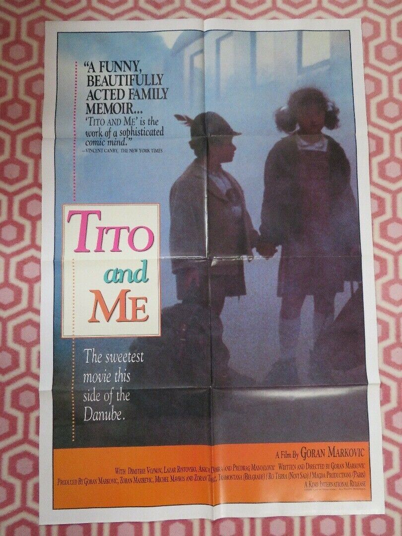 TITO AND ME  FOLDED US ONE SHEET POSTER DIMITRIE VOJNOV LAZAR RISTOVSKI 1993