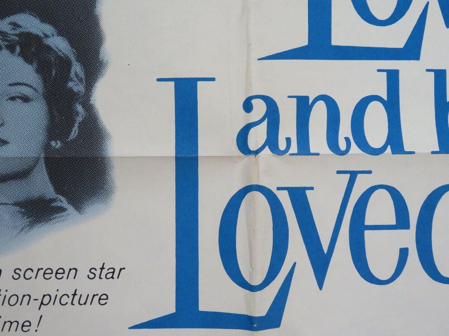 TO LOVE AND BE LOVED  FOLDED US ONE SHEET POSTER BARBARA RUTTING 1960