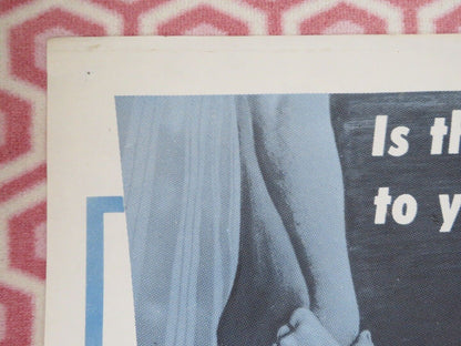 TO LOVE AND BE LOVED  FOLDED US ONE SHEET POSTER BARBARA RUTTING 1960