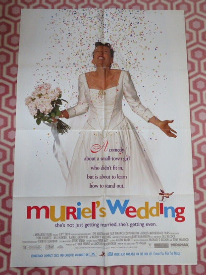 MURIEL'S WEDDING FOLDED US ONE SHEET POSTER TONI COLLETTE 1994