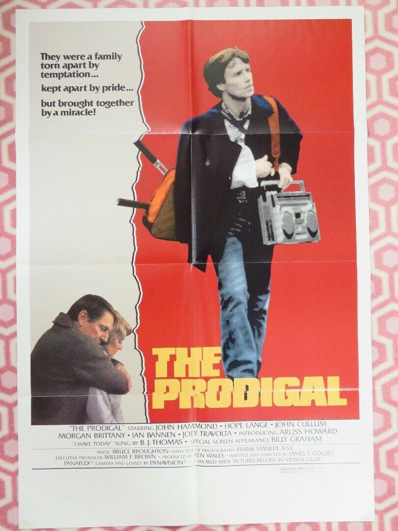 THE PRODIGAL  FOLDED US ONE SHEET POSTER JOHN HAMMOND HOPE LANGE 1983