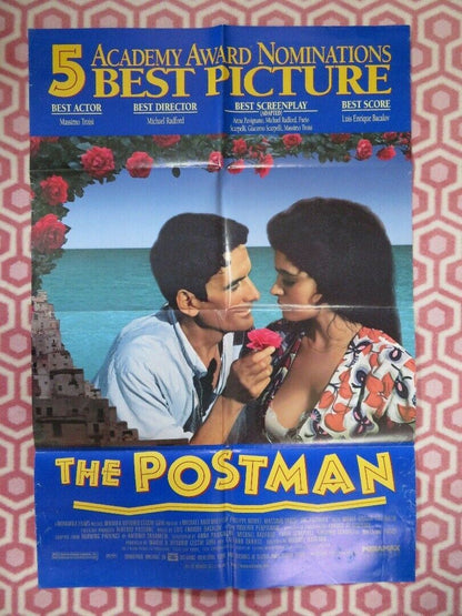 THE POSTMAN  FOLDED US ONE SHEET POSTER PHILIPPE NOIRET MASSIMO TROISI 1996