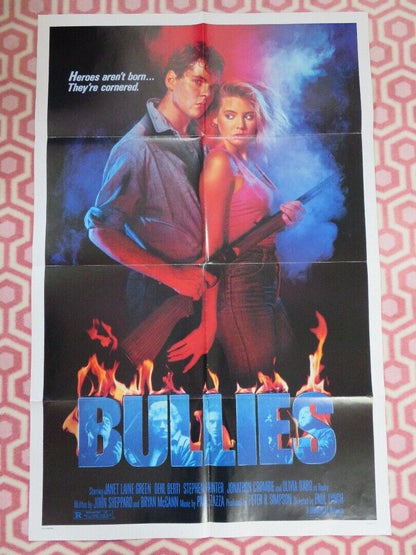 BULLIES FOLDED US ONE SHEET POSTER JANET LAINE GREEN DEHL BERTI 1986