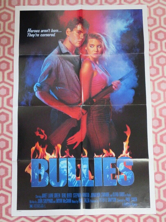 BULLIES FOLDED US ONE SHEET POSTER JANET LAINE GREEN DEHL BERTI 1986