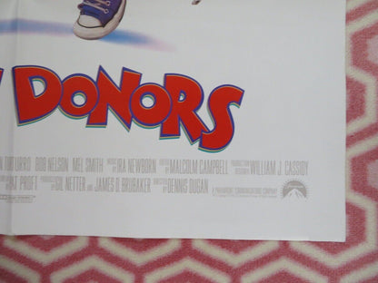 BRAIN DONORS FOLDED US ONE SHEET POSTER JOHN TURT TUURO BOB NELSON 1992