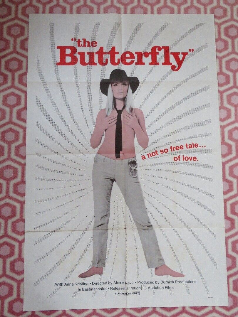 THE BUTTERFLY  FOLDED US ONE SHEET POSTER ANNA KRISTINA 1970