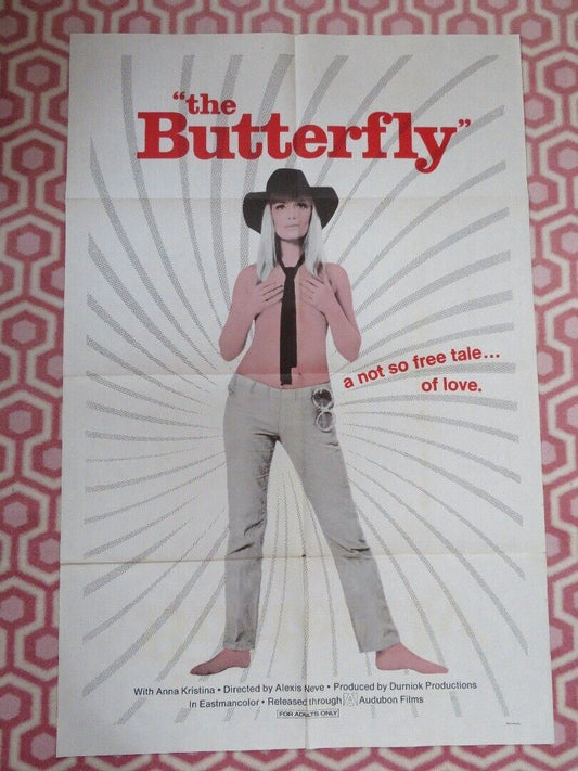 THE BUTTERFLY  FOLDED US ONE SHEET POSTER ANNA KRISTINA 1970