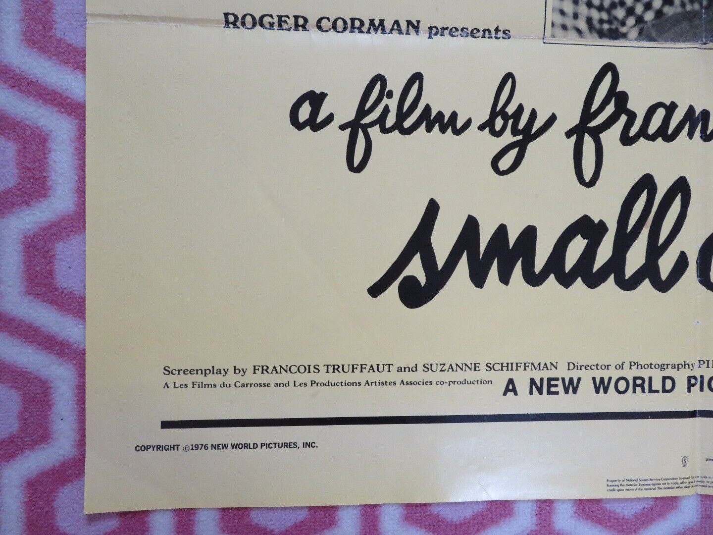 SMALL CHANGE  FOLDED US ONE SHEET POSTER FRANCOIS TRUFFAUT 1976