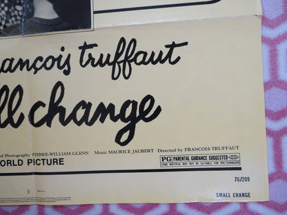 SMALL CHANGE  FOLDED US ONE SHEET POSTER FRANCOIS TRUFFAUT 1976