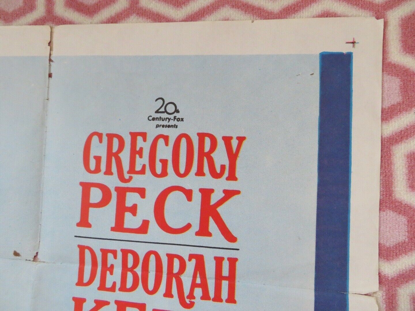 BELOVED INFIDEL  FOLDED US ONE SHEET POSTER GREGORY PECK DEBORAH KERR 1959