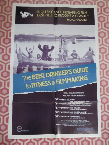 THE BEER DRINKER'S GUIDE TO FITNESS & FILMMAKING FOLDED US ONE SHEET POSTER '88