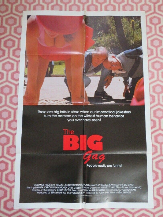 THE BIG GAG / Nipagesh Basivuvi FOLDED US ONE SHEET POSTER C LANGFORD 1987