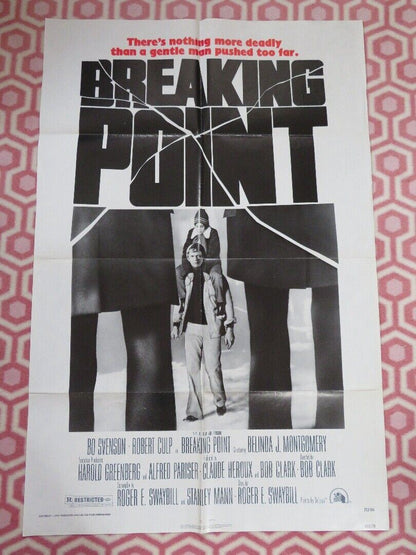 BREAKING POINT  FOLDED US ONE SHEET POSTER BO SVENSON ROBERT CULP 1976