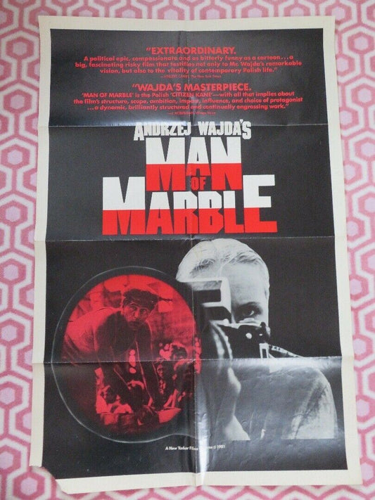 MAN OF MARBLE FOLDED US ONE SHEET POSTER ANDRZEJ WAJDA 1977