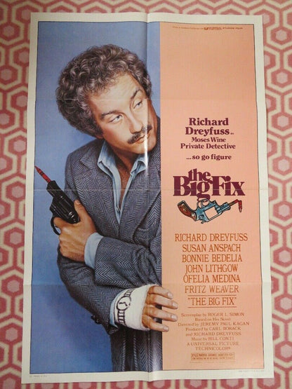 THE BIG FIX FOLDED US ONE SHEET POSTER RICHARD DREYFUSS SUSAN ANSPACH 1978