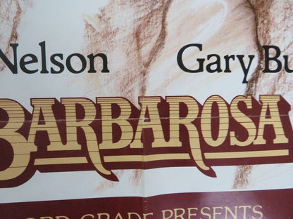 BARBAROSA  FOLDED US ONE SHEET POSTER GARY BUSEY WILLIE NELSON 1982