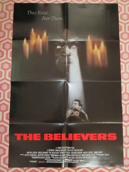 THE BELIEVERS  FOLDED US ONE SHEET POSTER MARTIN SHEEN HELEN SHAVER 1987