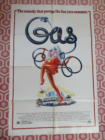 GAS  FOLDED US ONE SHEET POSTER PIERRE DAVID PETER S.DAVIS 1981