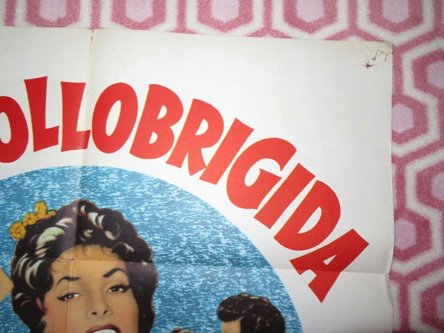 BEAUTIFUL BUT DANGEROUS  FOLDED US ONE SHEET POSTER GINA LOLLOBRIGIDA 1955