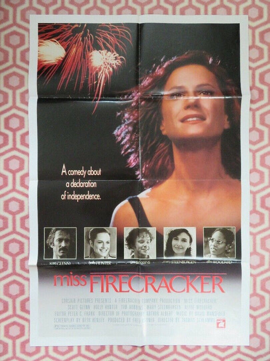 MISS FIRECRACKER FOLDED US ONE SHEET POSTER HOLLY HUNTER SCOT GLENN 1989