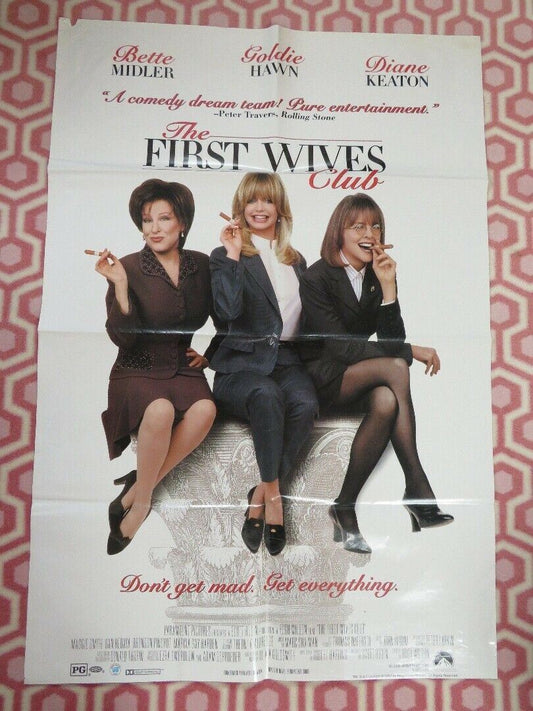 THE FIRST WIVES CLUB FOLDED US ONE SHEET POSTER BETTE MIDLER GOLDIE HAWN 1997