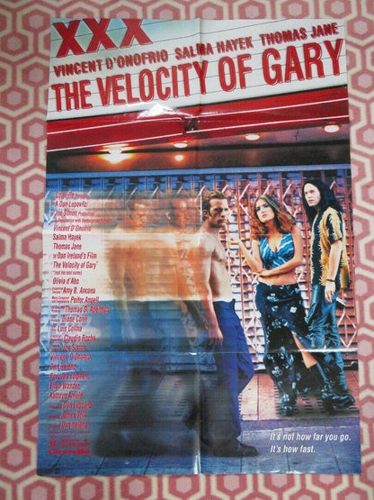 THE VELOCTIY OF GARY FOLDED US ONE SHEET POSTER  SALMA HAYEK THOMAS JANE 1998