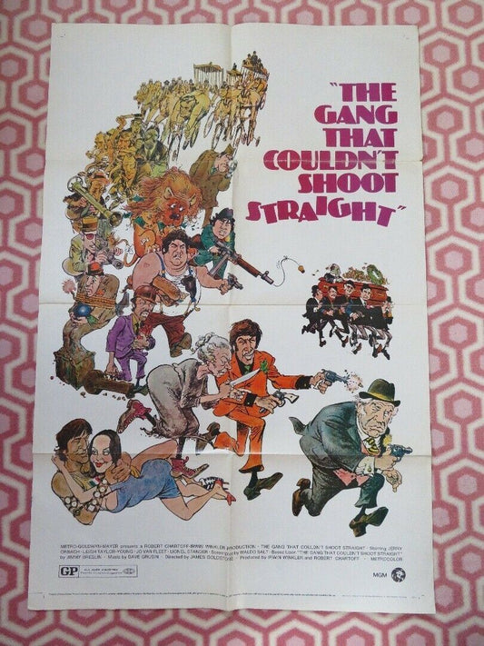 THE GANG THAT COULDN'T SHOOT STRAIGHT FOLDED US ONE SHEET POSTER J ORBACH '71